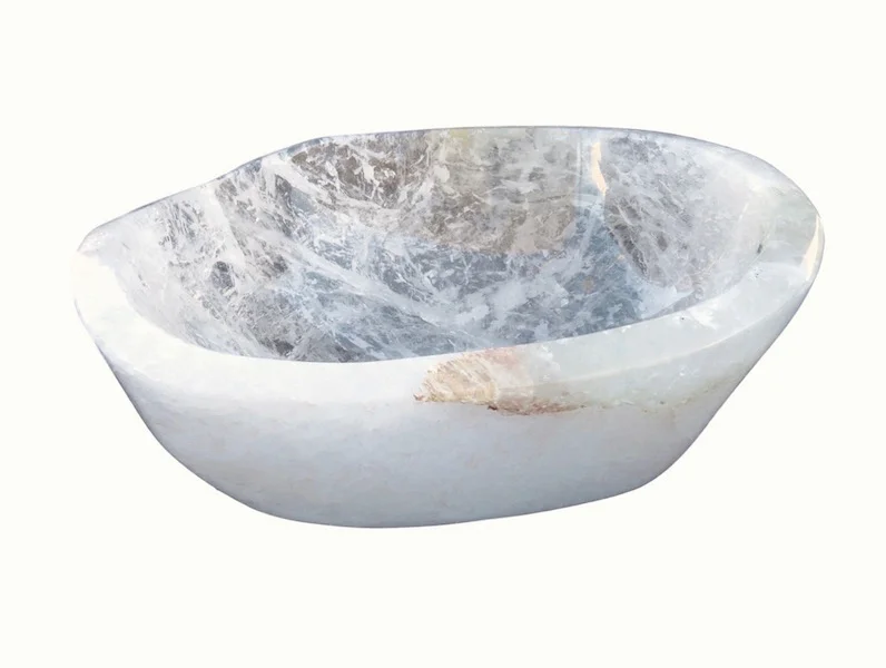 Quartz Crystal Bowl 12.5x10.5x5h MT379