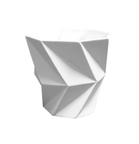 Small Porcelain Faceted Vase 6x6 BUPTWYS