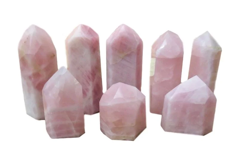 Rose Quartz Point 5x4.5x6h - 4x3.5x10.5h