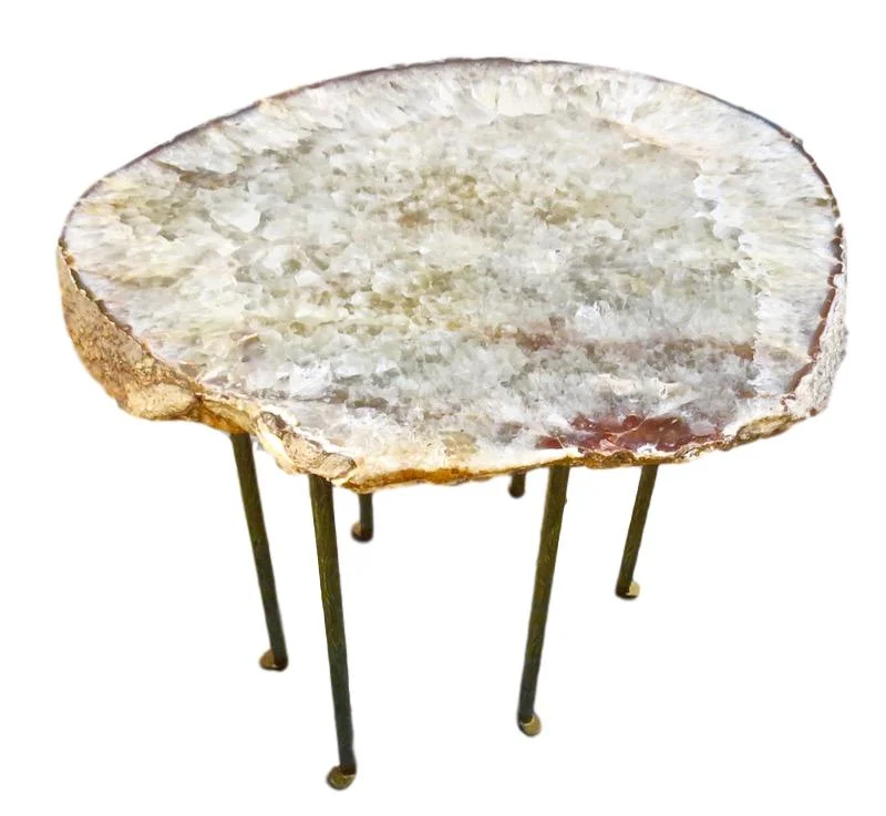 Agate/6 Textured Skinny Leg Table 24x22x23h VO526AA