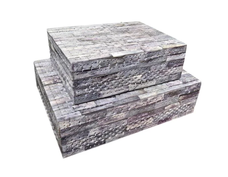 Grey Bone Filigree Box 9x7x3h BIJ468S Grey Bone Filigree Box 12x9x3.5h BIJ468L