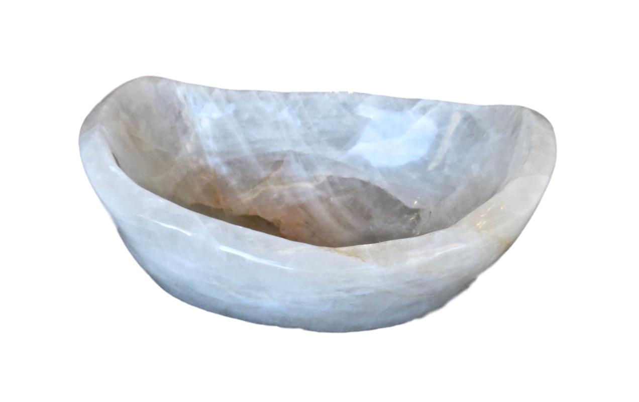 Large Quartz Crystal Bowl 22x15x10h MT535