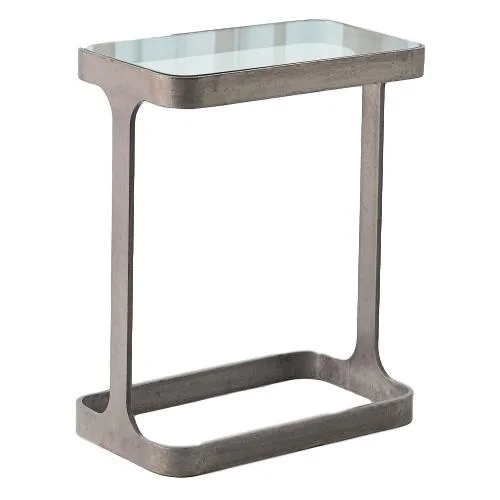 Saddle Table Iron/Glass 16x9.5x20h GV7.90866