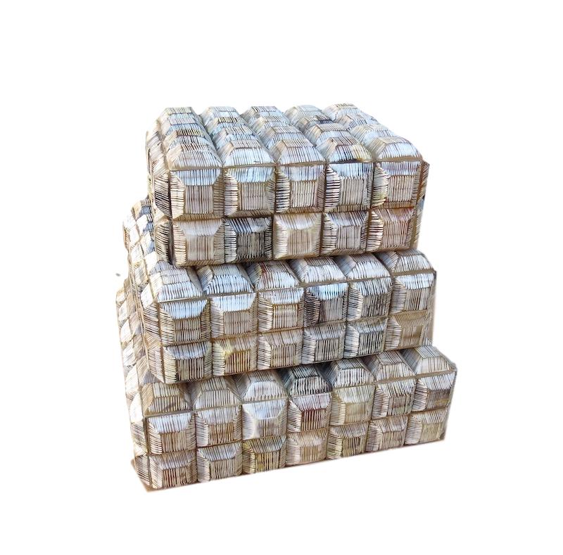 Light Bone Raised Square Box Large 11.5x10x3.5h BIU5L Medium 10x8.5x3.5h BIU5M Small 8.5x7x3.5h BIU5S