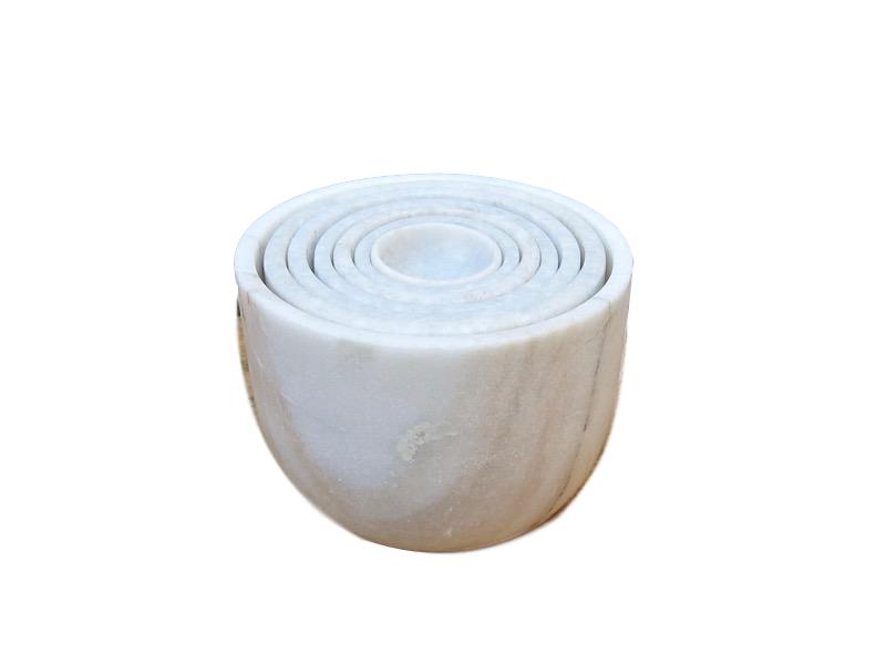Marble Concentric Bowl Set 5.5dx4h BOAM1245