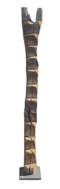 Old Dogon Ladder/Stand Mali, Africa 14"sq x 80-83"h AF232