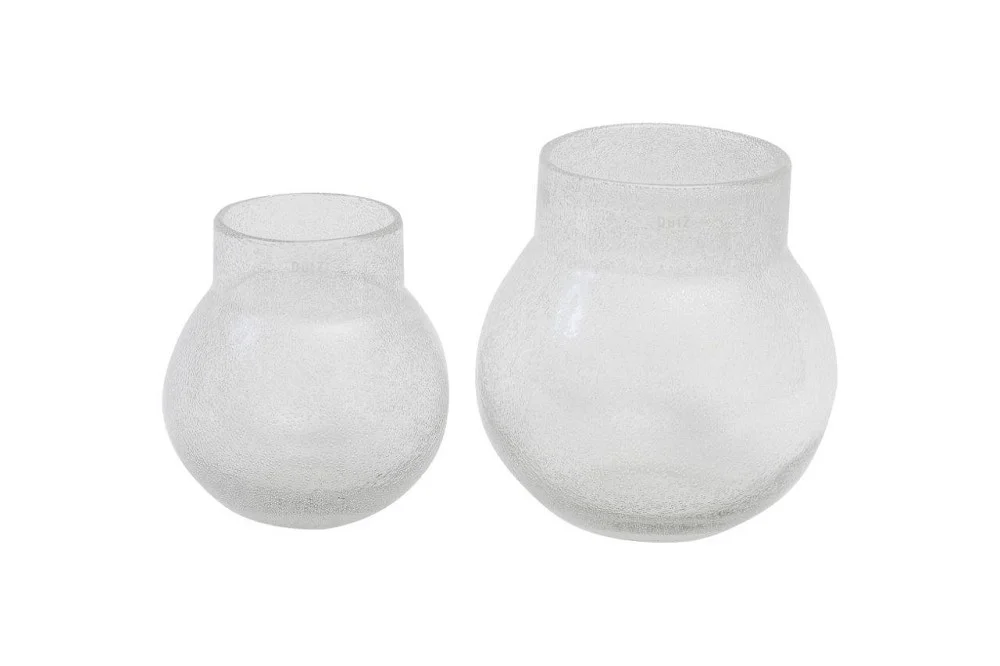 Big Mouth Bubble Glass Vase - Clear Small 9.5dx9.5h EU1472545 Large 12dx12h EU1472546