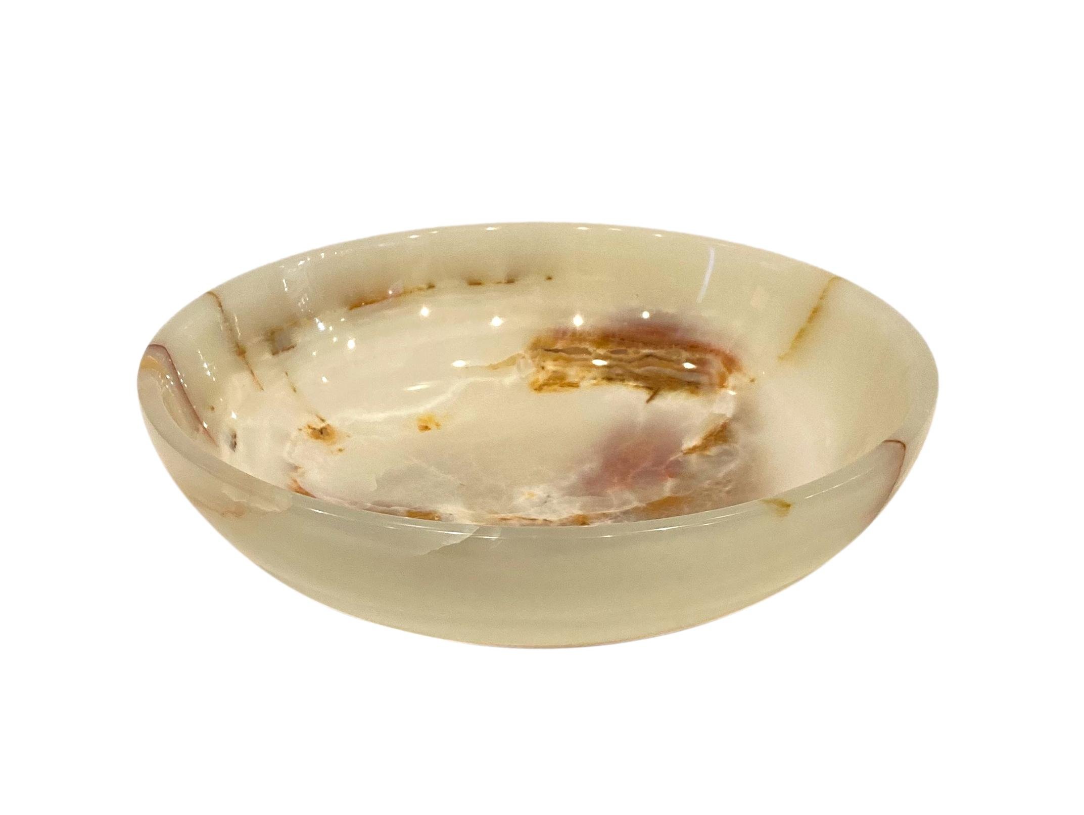 Polished Green Onyx Bowl 12dx3.5h - DMBW20LG