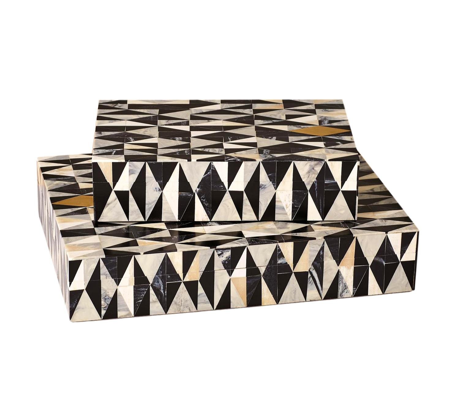 Brass Diamond Box Brass/Resin Small - 12x8x3h - GV9.93236 Large - 16x12x3h - GV9.93235