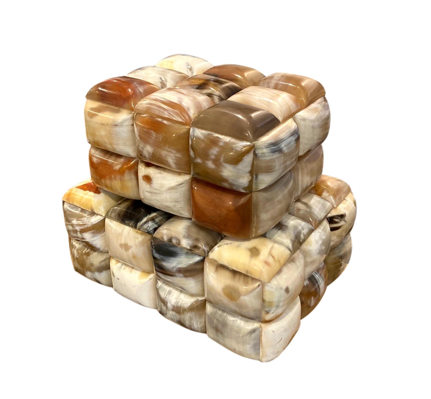 Horn Raised Rectangular Bubble Box Small - 8.5x6.5x4.5h - BIU764S Medium - 11x8x4h - BIU764M