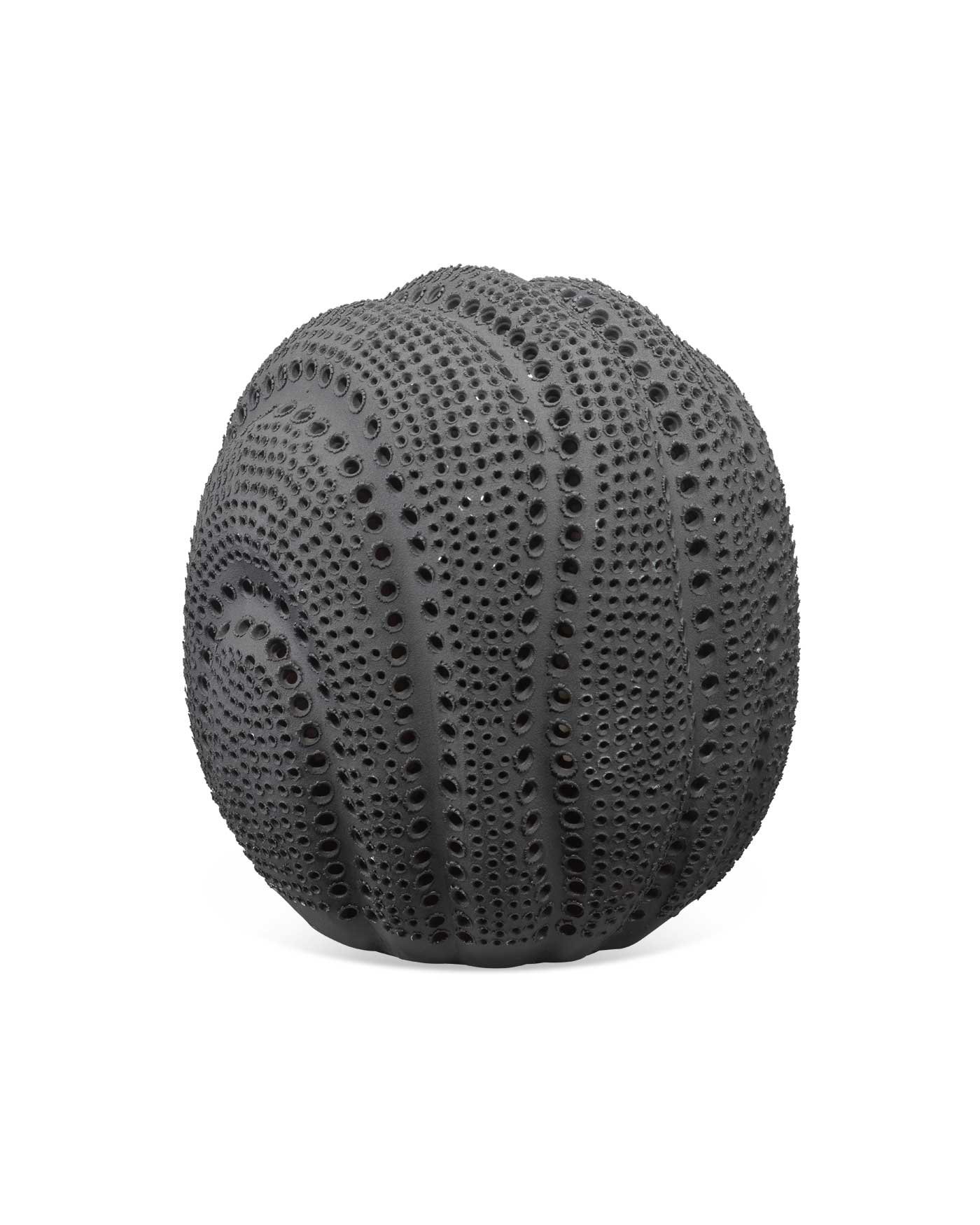 Carved Ceramic Sphere, Matte Black 10x10 - JYLUSPBK
