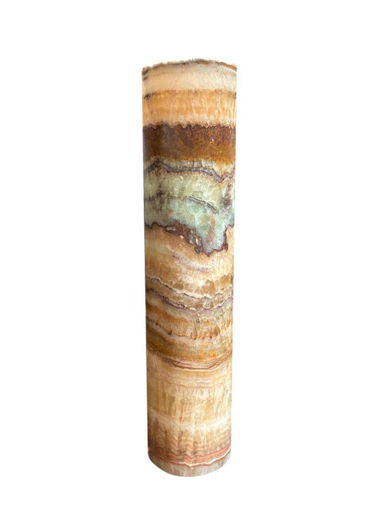 Serpentine Onyx Column Lamp 4.5x20h - MX021