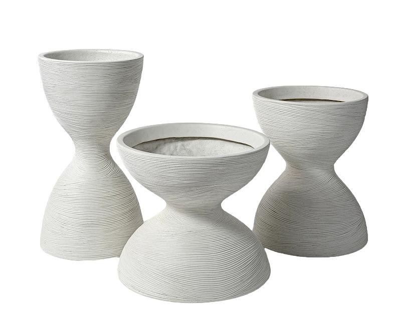 Cast Stone Planter Indoor/Outdoor Medium - 17dx22h - P165205 Large - 15dx28.5h - P167405