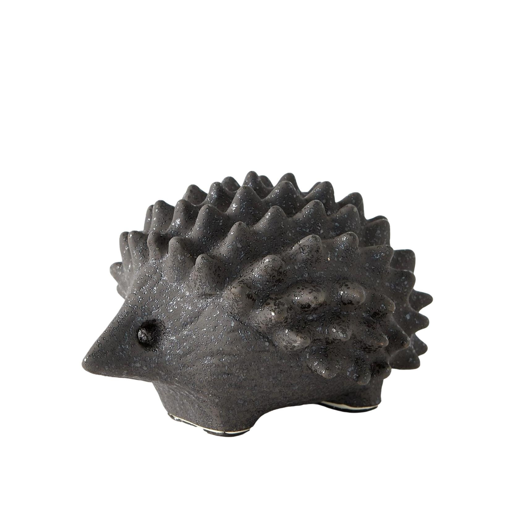 Black Ceramic Porcupine 6.5x5x4h - GVCL8.80035