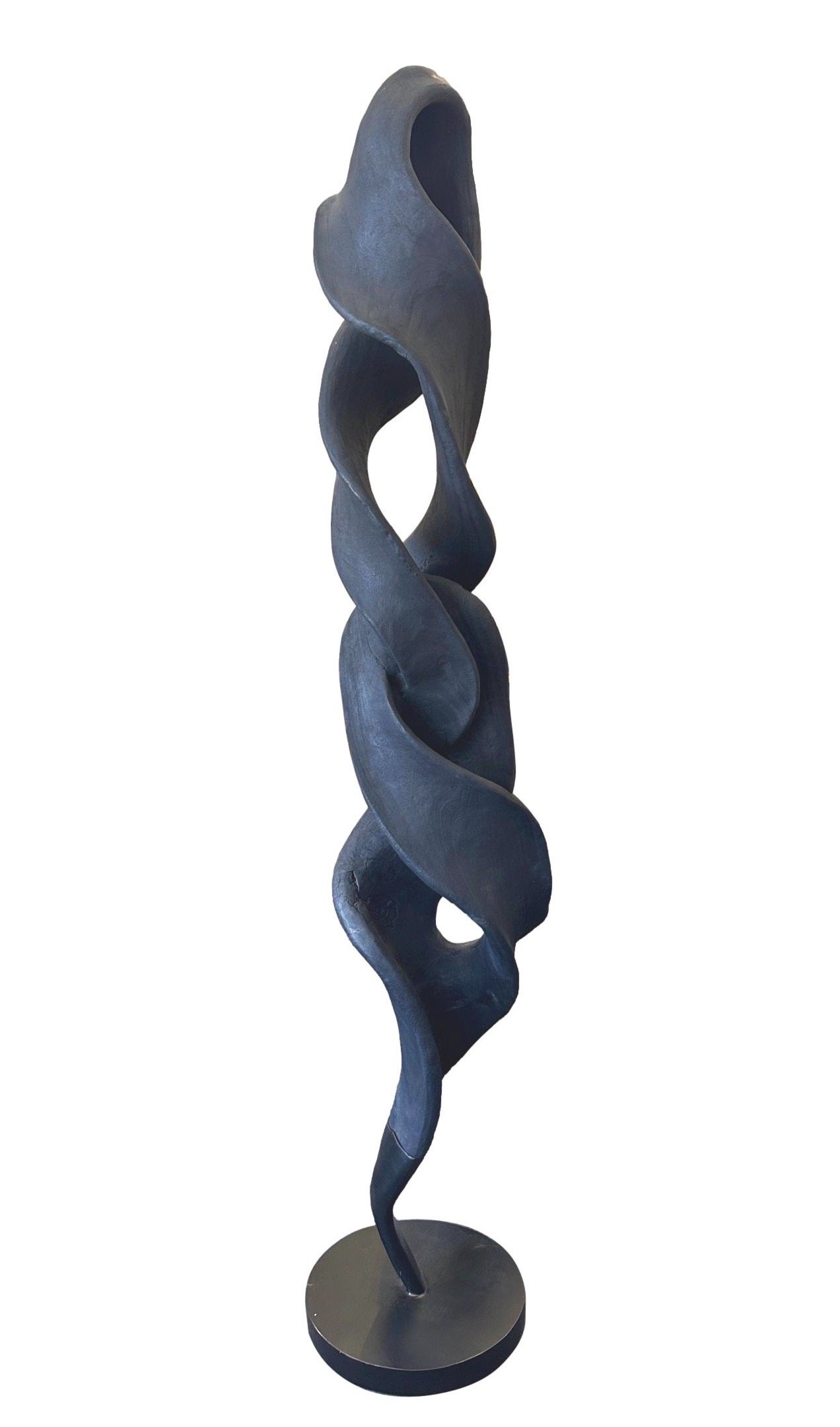 Blackened Teak Sculpture 21x18x94h - BOMNK003