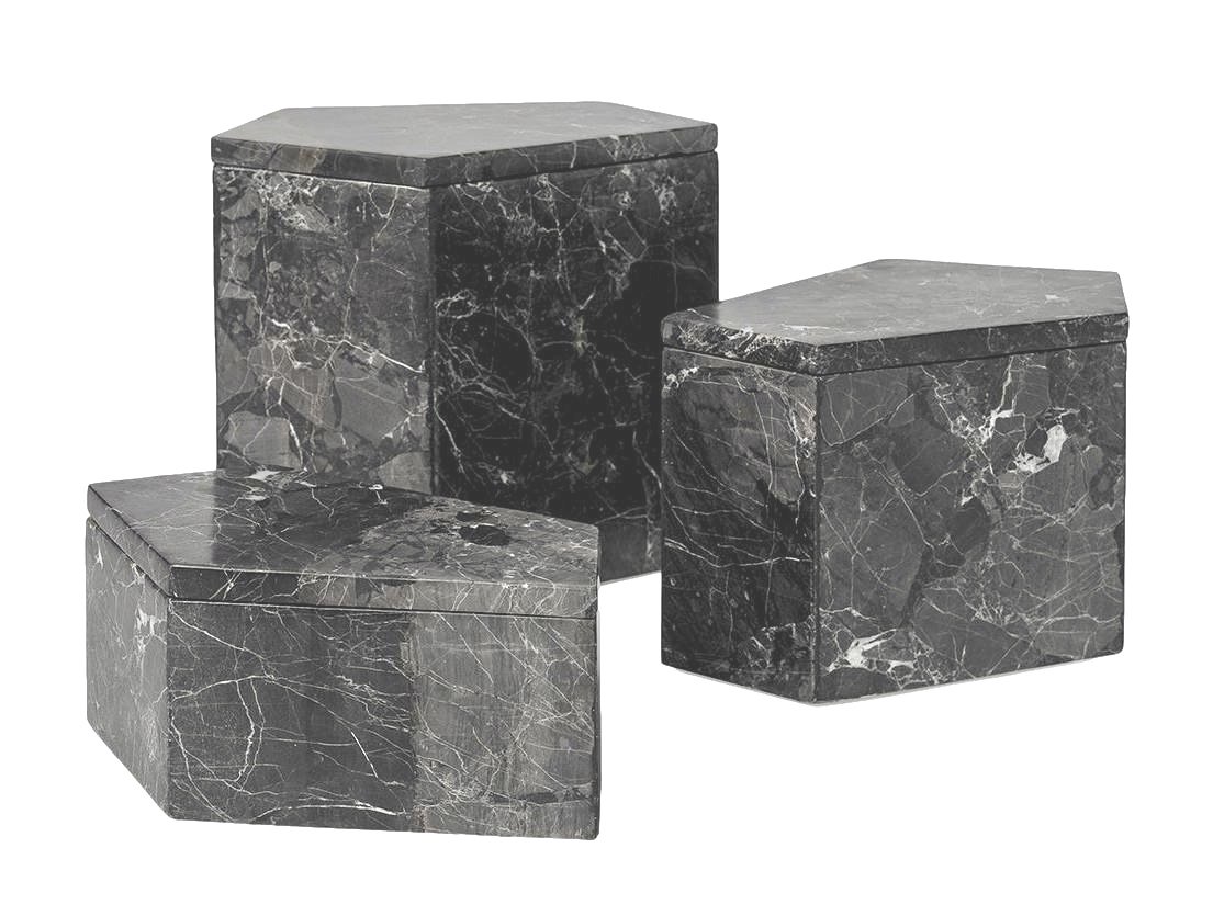 Pietra Marble Box Short - 8x5x4h - P141310 Medium - 8x5x6h - P142910 Large - 8x5x7.5h - P145510