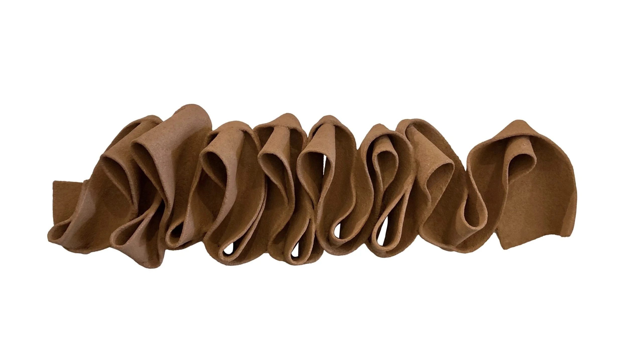 Petals Wall Sculpture Polypropelene Pumpkin 45x9x13 - RL1834