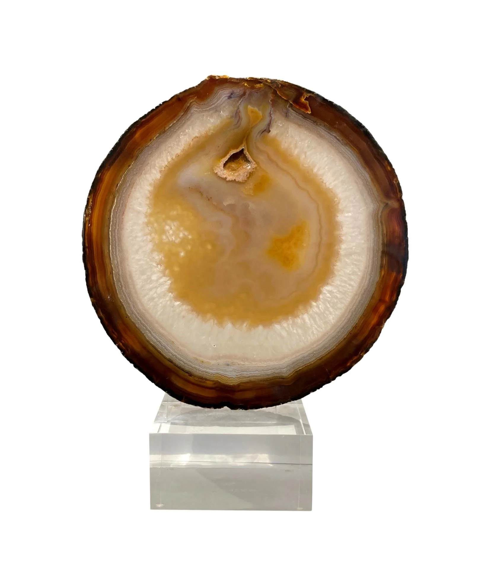 Agate Slice on Acrylic Base - VO081AA