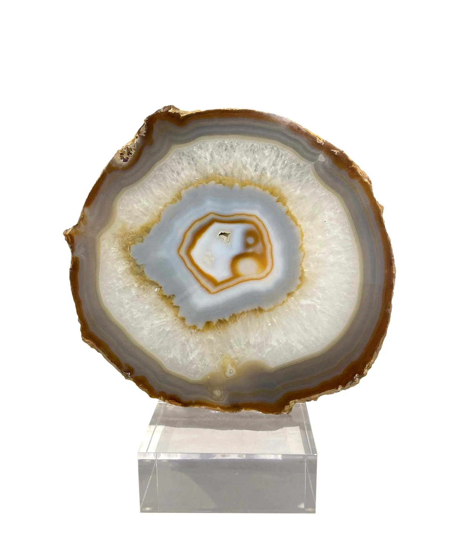 Agate Slice on Acrylic Base VO078BB