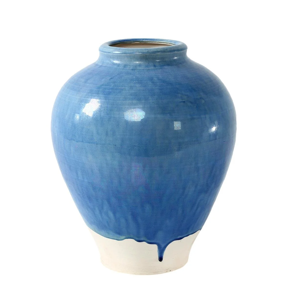 Blue Vase with Unfinished Base 8x10.5h - LY807969