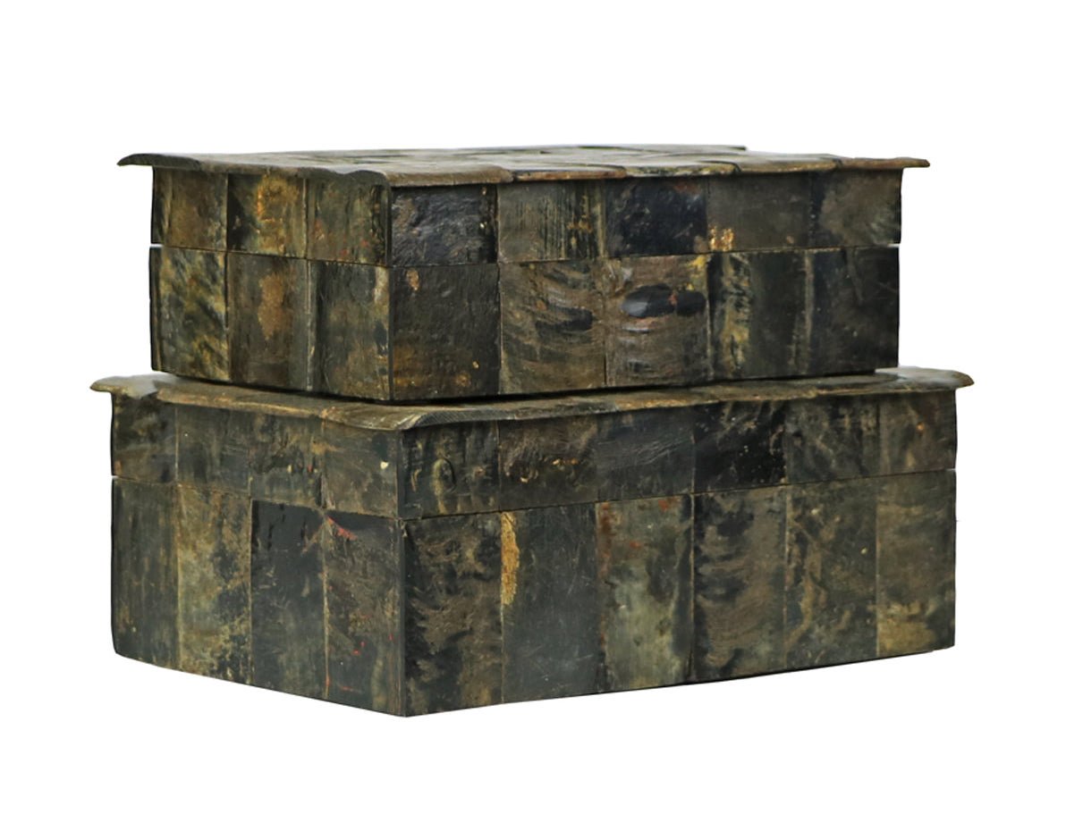 Horn Tile Box 10x7x3h - BO018 11x7.75x 4h - BO019