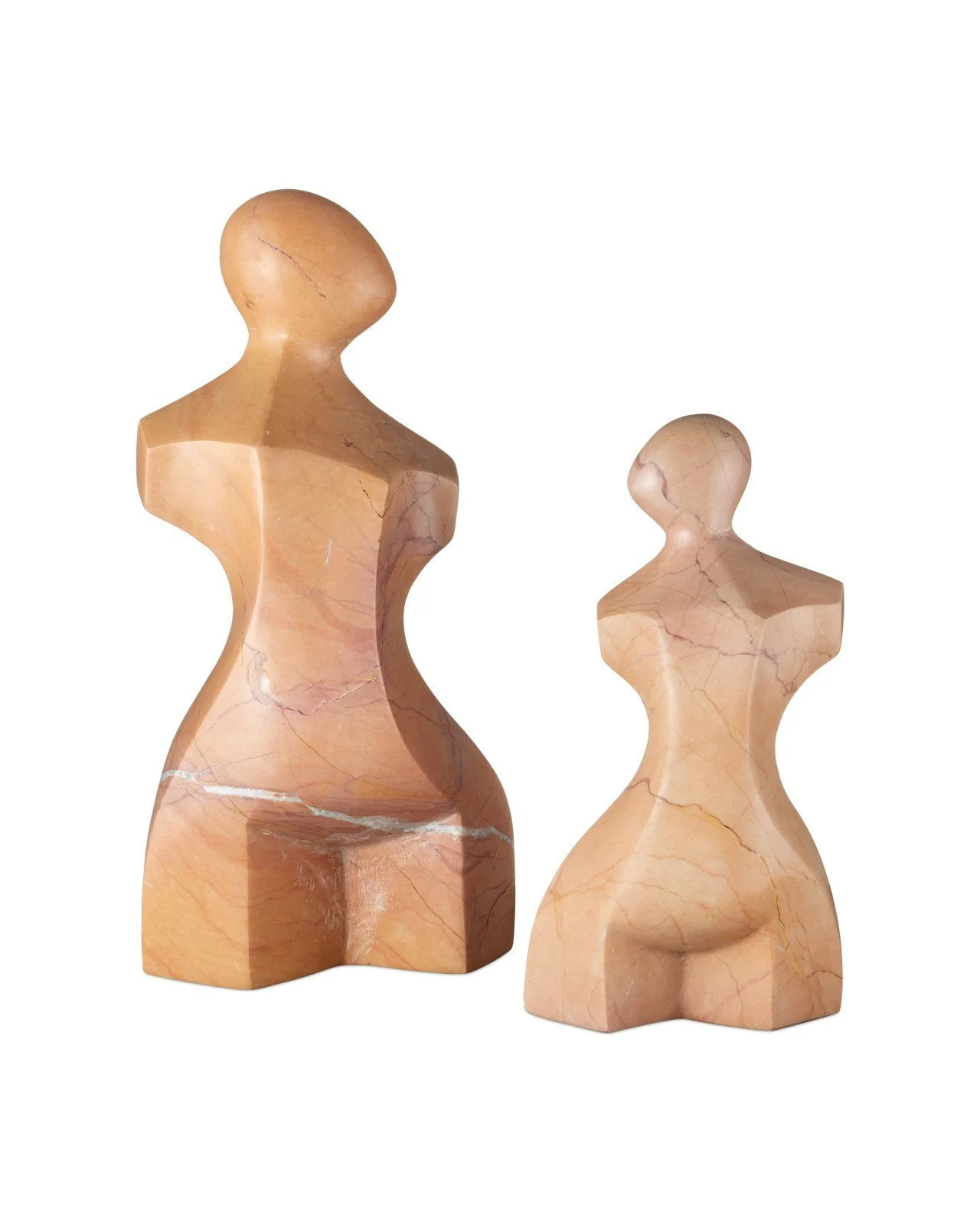 Rosa Cappuccino Marble Female Bust Large - 6x4x12h - CC121039 Medium - 5x3x9h - CC121040