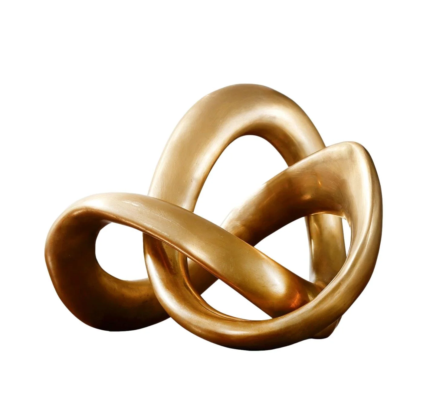 Brass Infinity Knot Sculpture 8×8×5h - GV8.82341