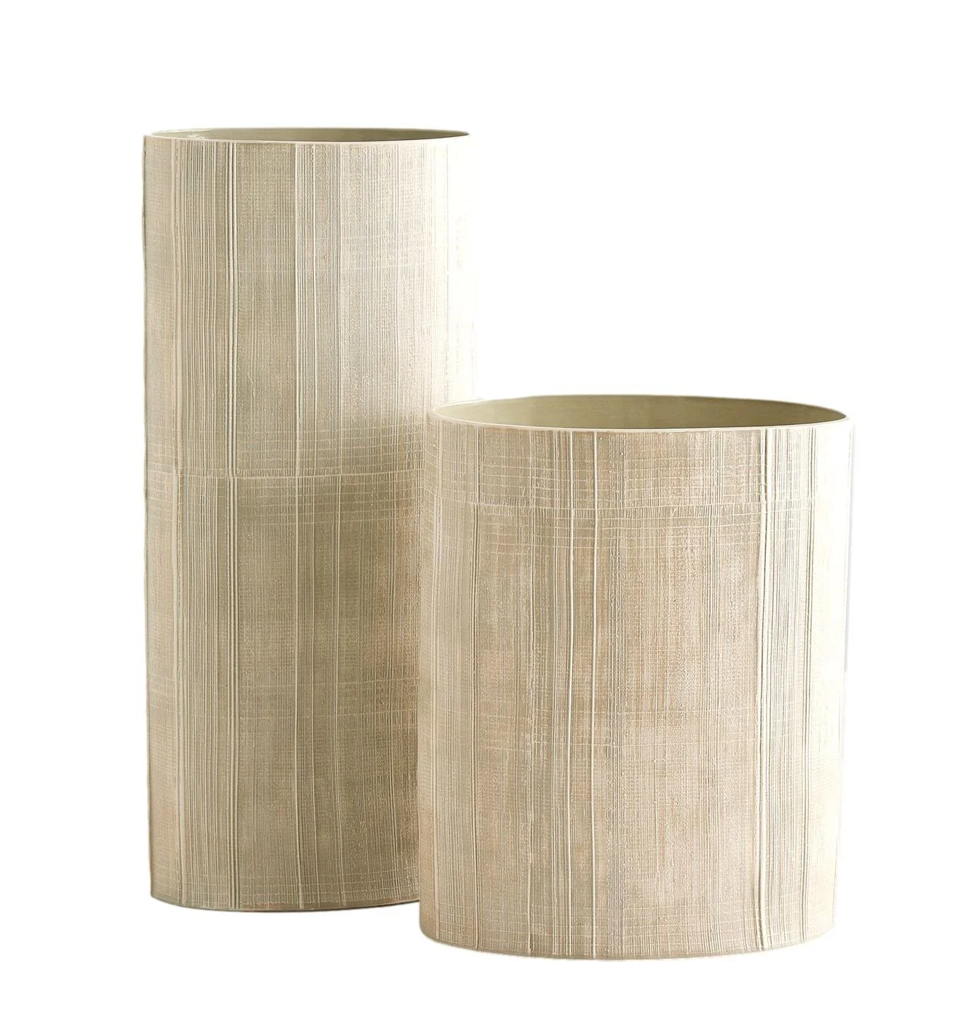  Cross Hatch Vase, Celery  Medium - 10x6x12.5h - GV7.10734  Large - 8x5×18.5h - GV7.10733 