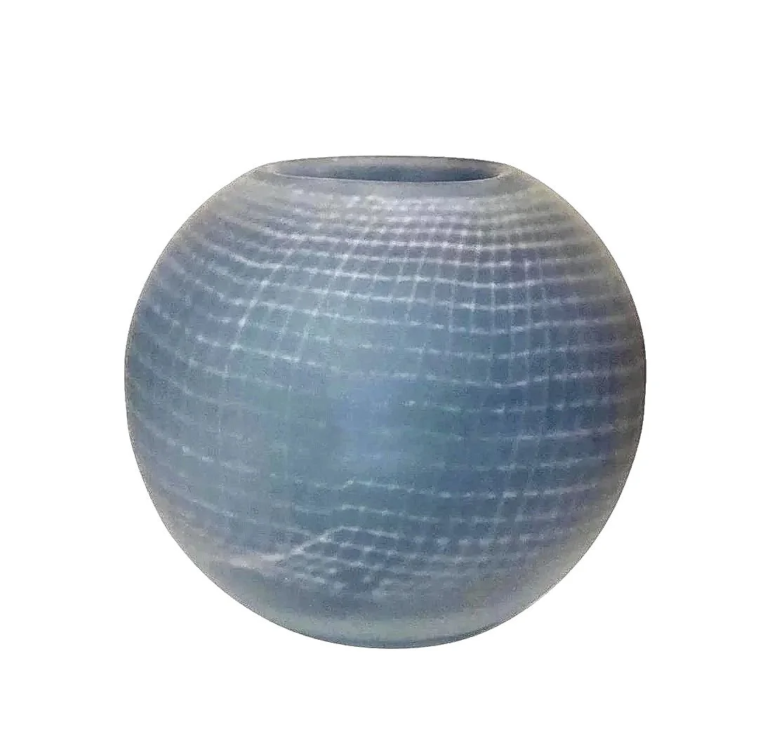 Glass Net Pattern Ball Vases  Blue - EU1580030
