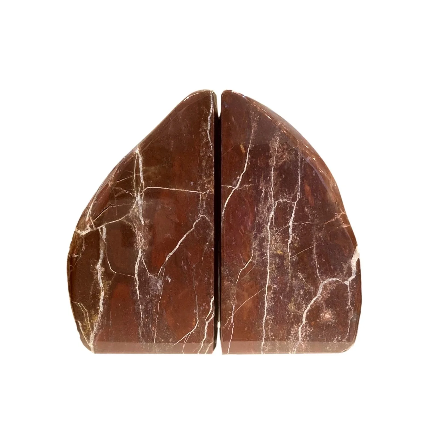  Red Jasper Bookends  4×2×7h - MT054 