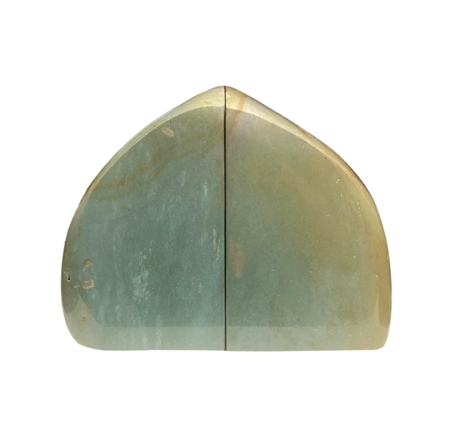  Green Jasper Bookends  4×2×6.5h - MT054.1 