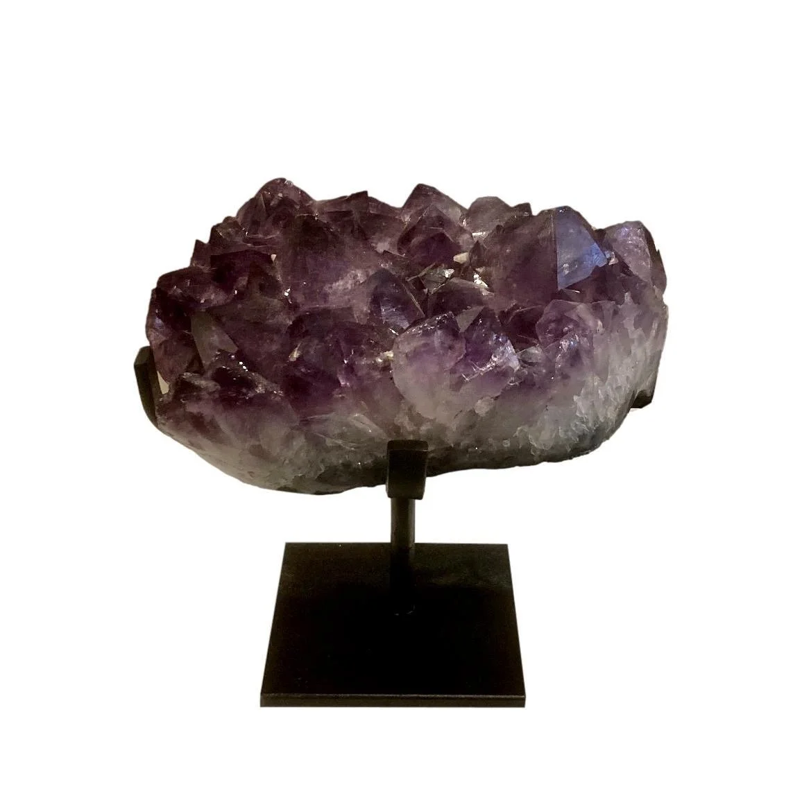  Amethyst Druze on Iron Stand  7.5×5.5×8h - VO562AA 