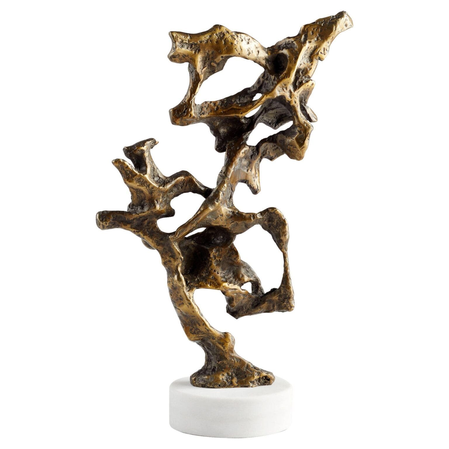  Tumultus Sculpture Bronzed Cast Iron  11.5×5.5×19.5h - CD11462 