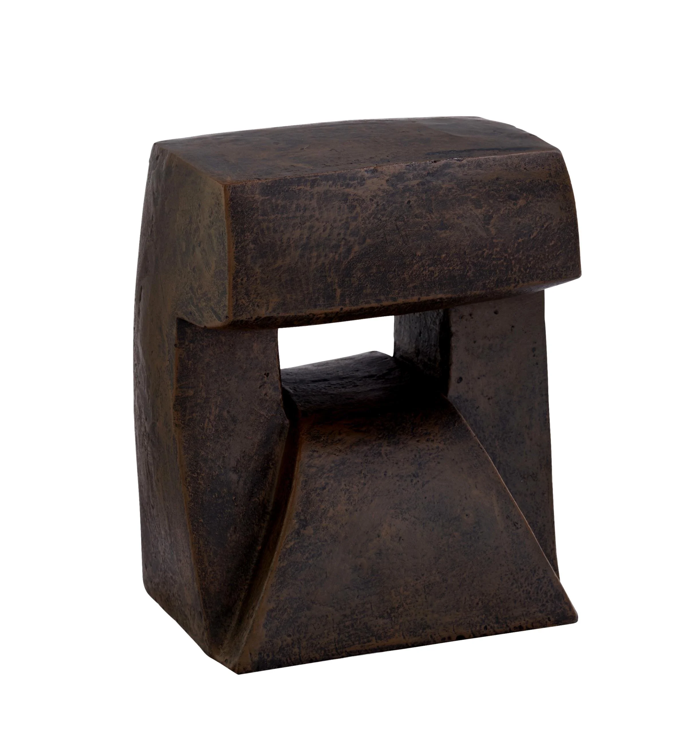  Moving Space Sculpture Bronzed Cast Iron  8×6×10h - CD12264 