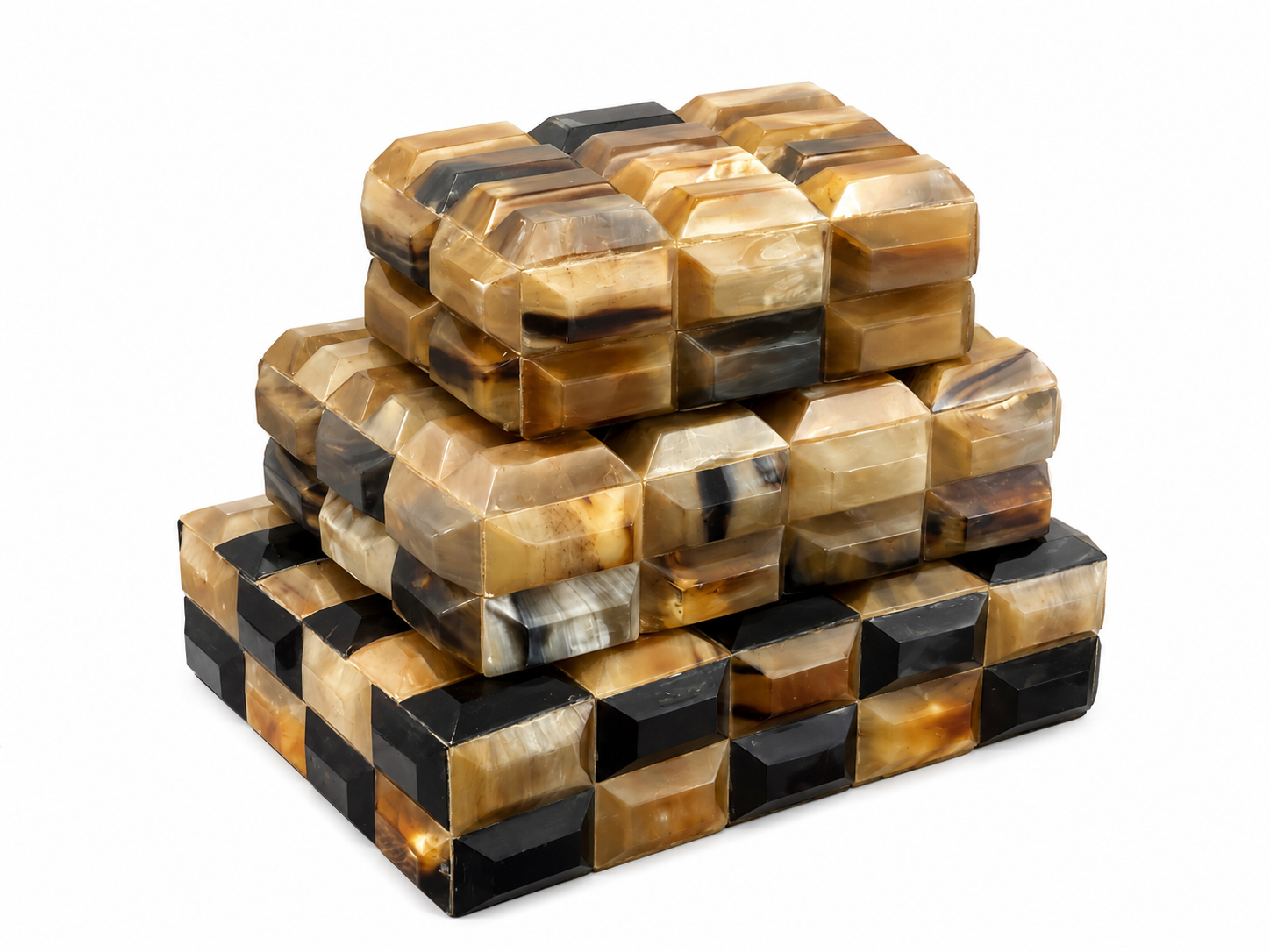  Gold Bar Horn Tile Box  Small - 7×10×3.5h - BIW804S  Medium - 12×10×3.5 - BIW804M  Large - 13.5×10.5×4h - BIW804L 