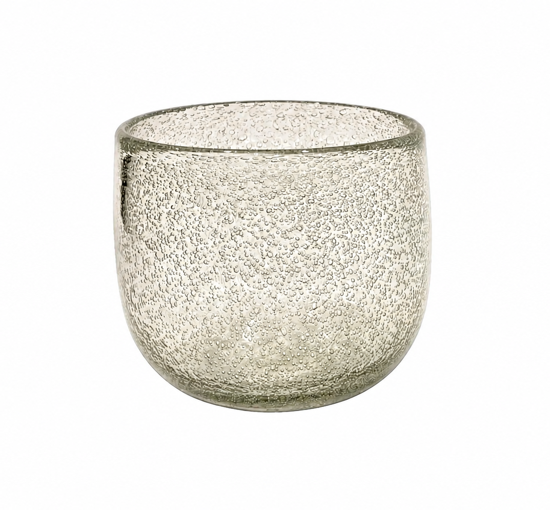  Clear Bubbles Glass Pot   8dx7h - EU1471609   