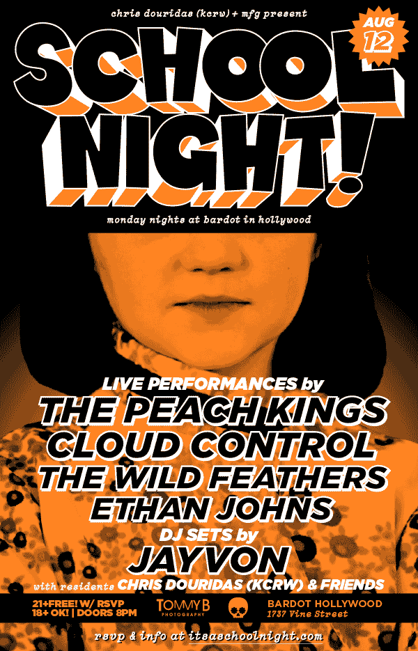 It's A School Night! Mon, AUG 12