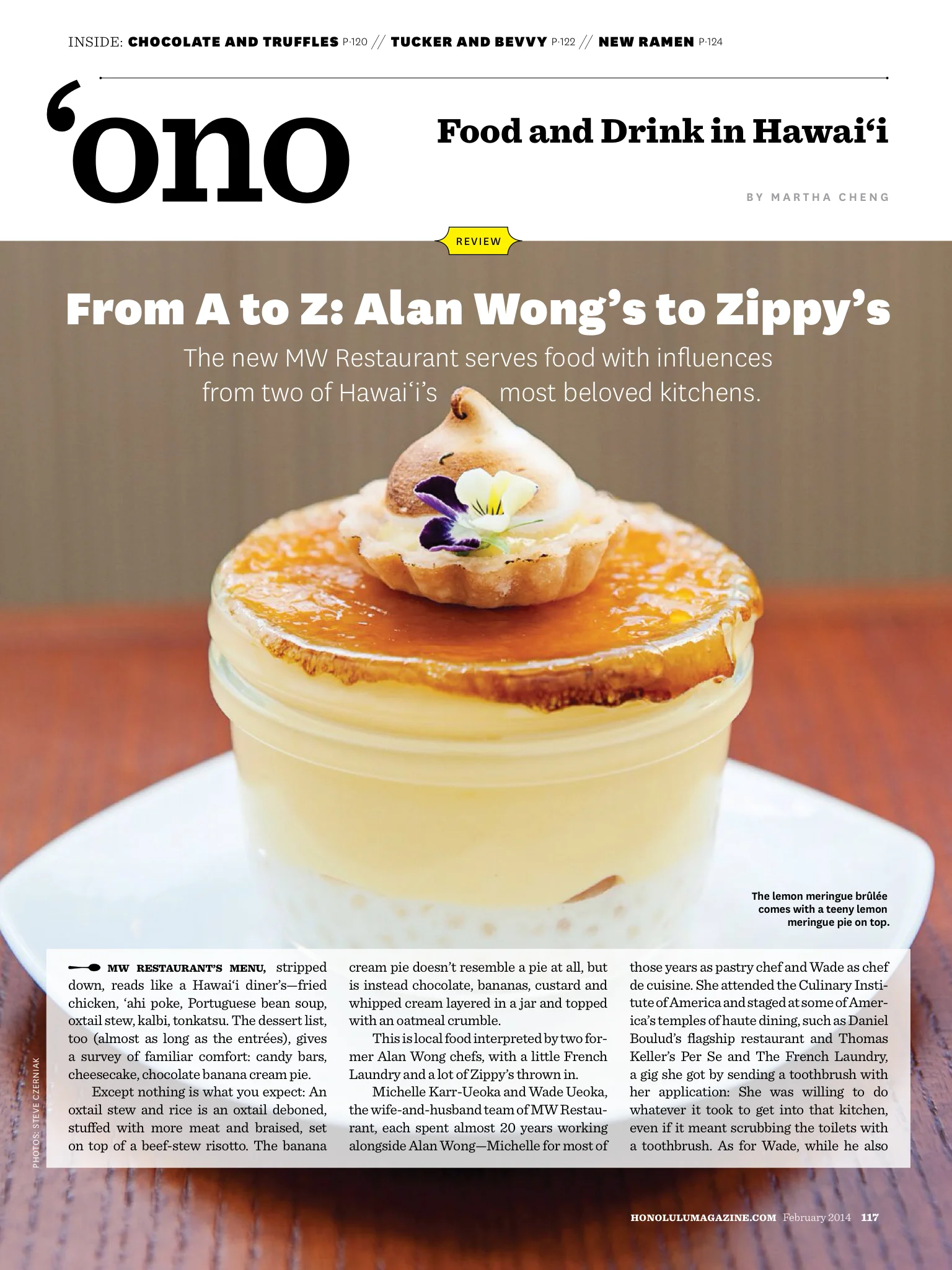 Honolulu Magazine MW Restaurant © 2013-2016 Steve Czerniak