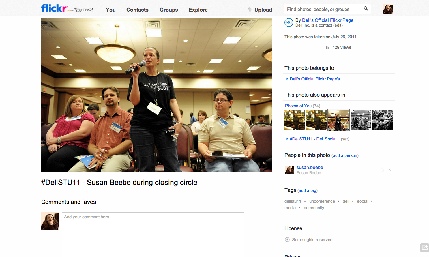 #DellSTU11 - Susan Beebe speaking during closing circle.png