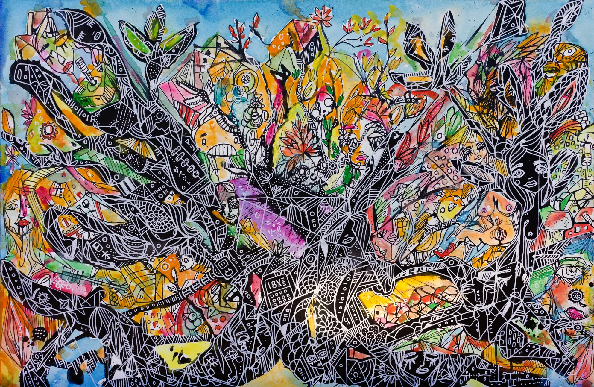 CANYON 03 - 2016 SABET x MIRS - SIGNED LIMITED EDITION GICLEE 48” X 36” - EDITION OF 21