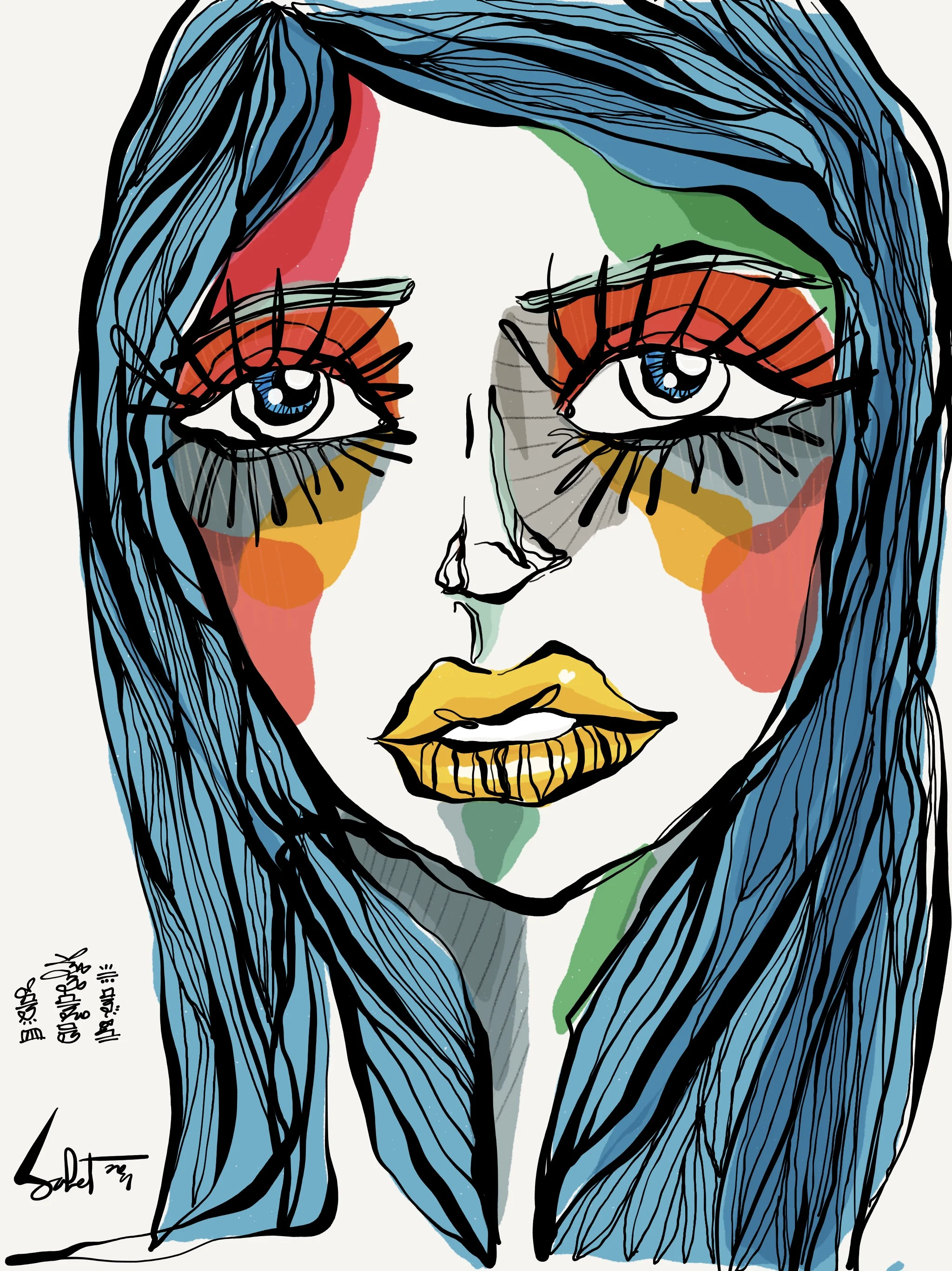 Bright Lights 2017 Mixed Media Original