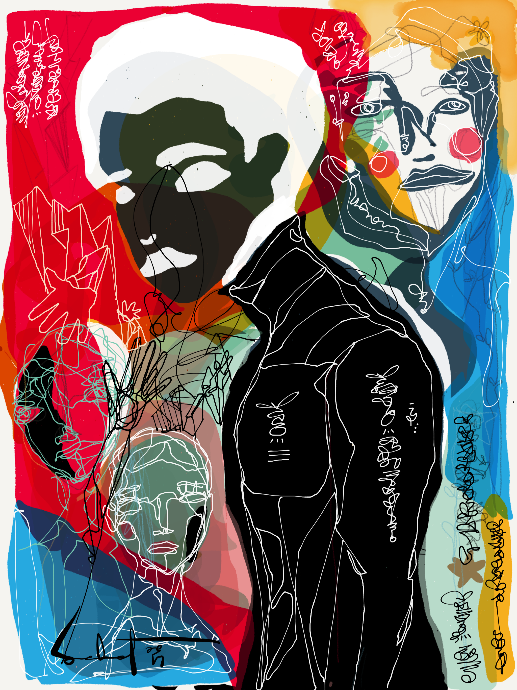 Thunder - Mixed Media Giclee 2017 Sabet