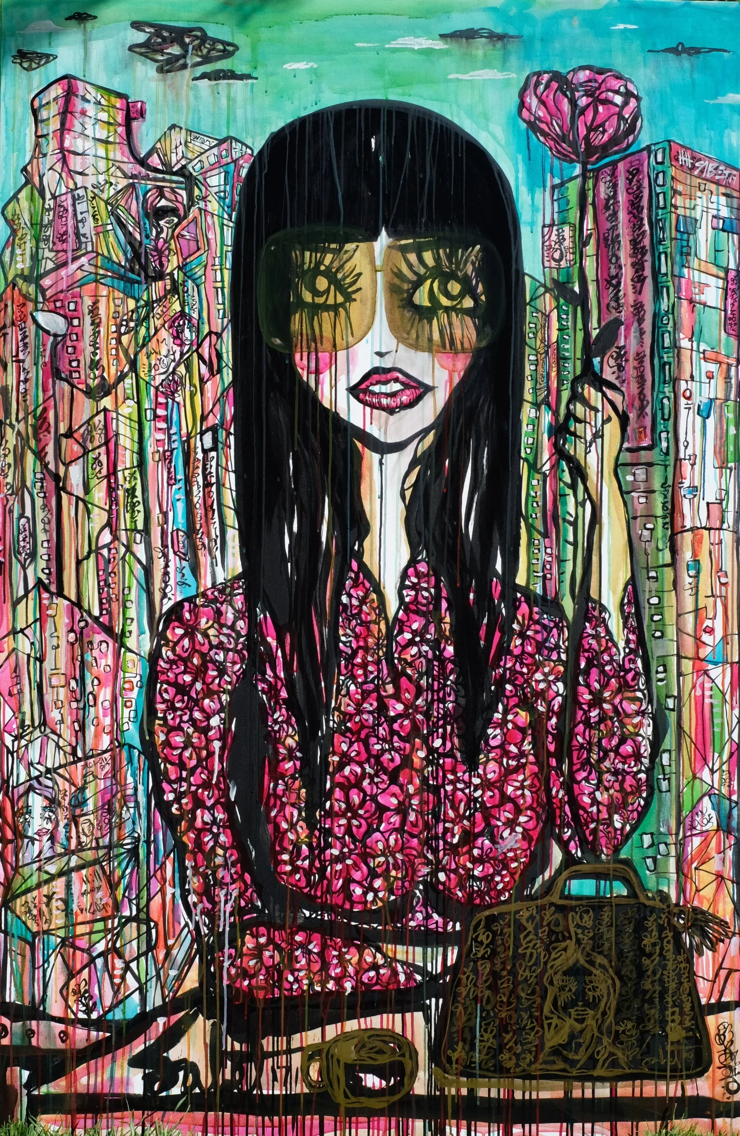 Come What May 2017 Sabet 13" x 19" Mixed Media Giclee