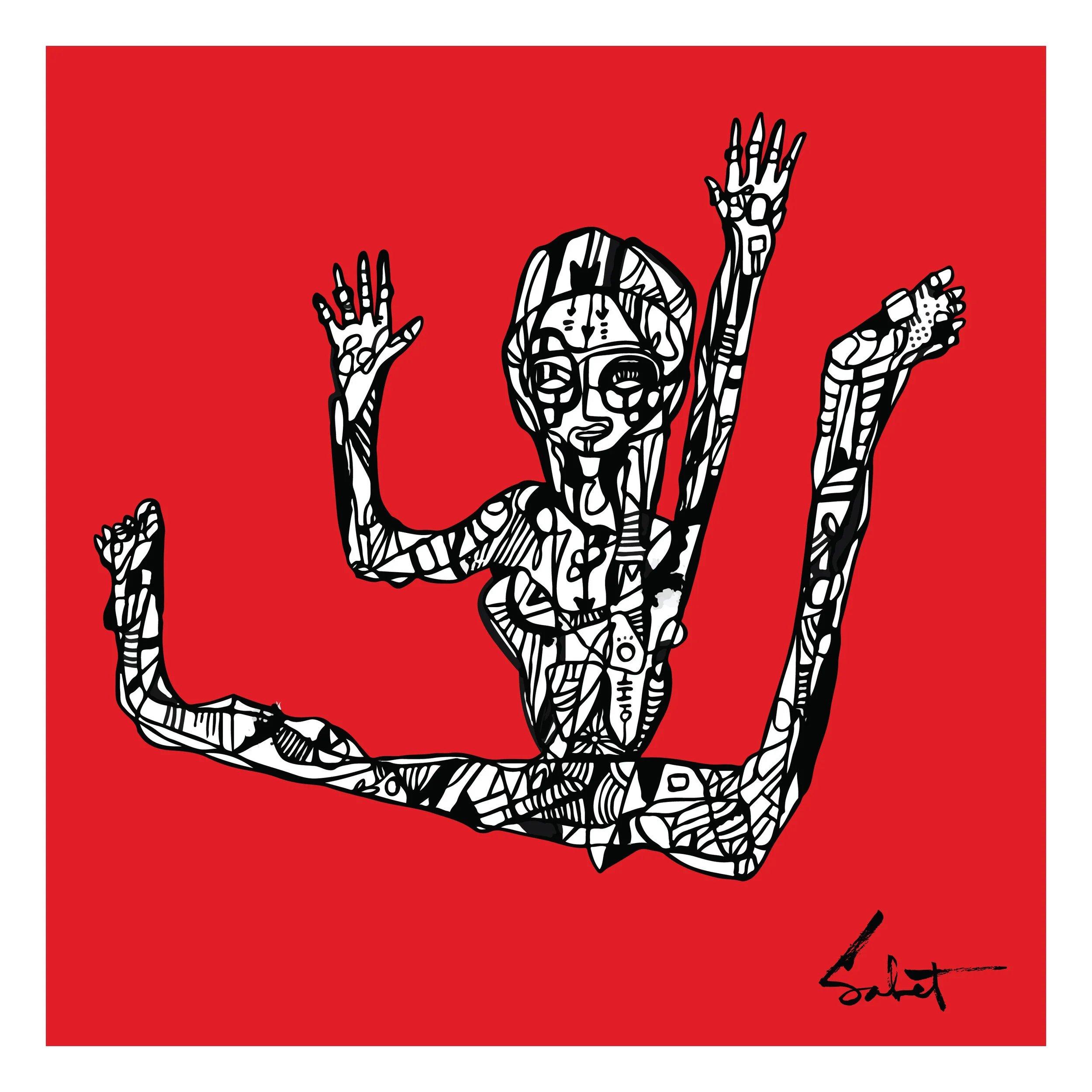 FreeFall - 24" x 24" Wood Print 2018 Sabet