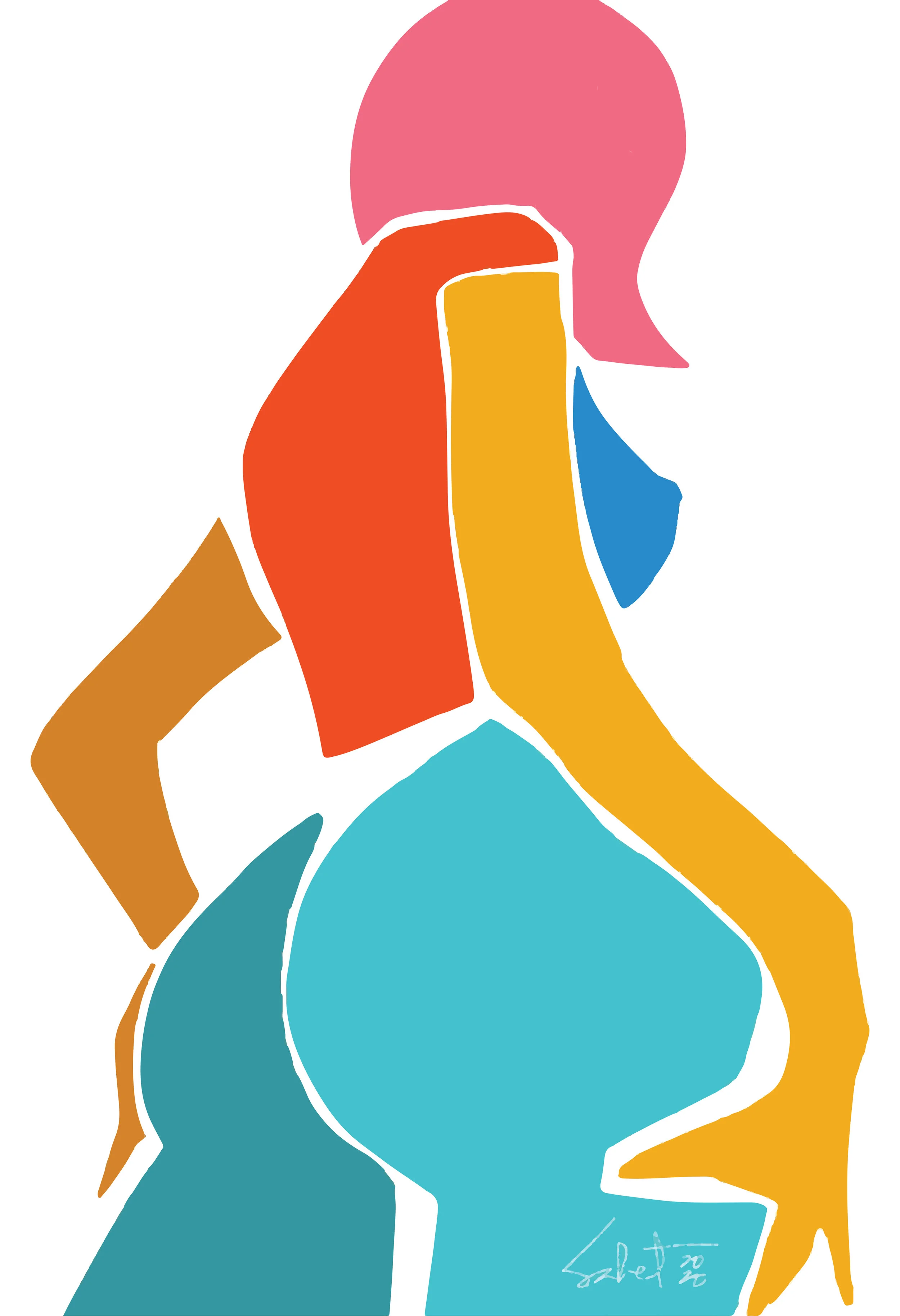 Paperheart  2020 Sabet - 13" x 19" Limited Edition Hand Embelished Gicleè Signed by Sabet 2020