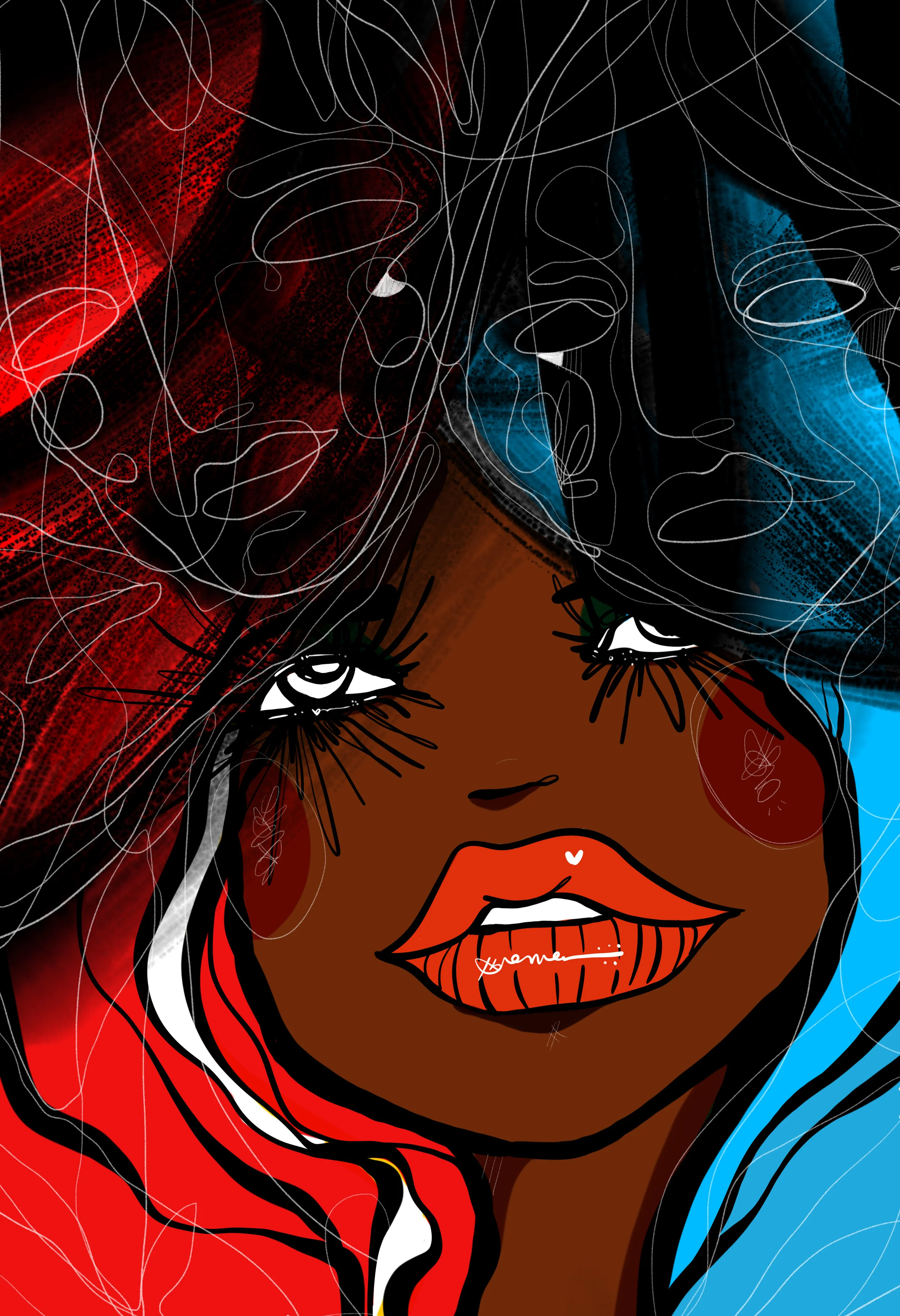 Unity 2020 Sabet - 13" x 19" Limited Edition Hand Embelished Gicleè Signed by Sabet 2020