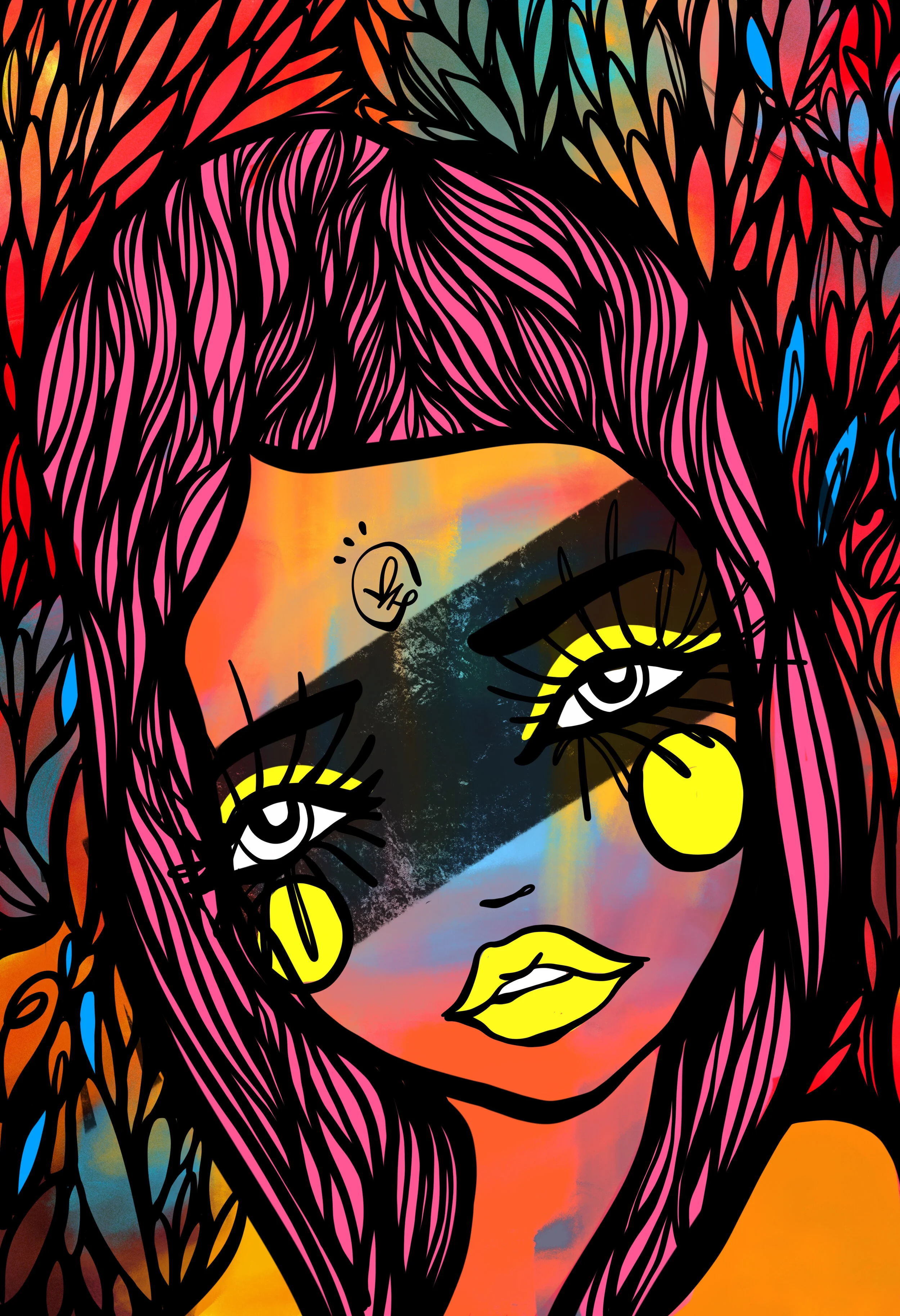 Shade 2020 Sabet - 13" x 19" Limited Edition Hand Embelished Gicleè Signed by Sabet 2020