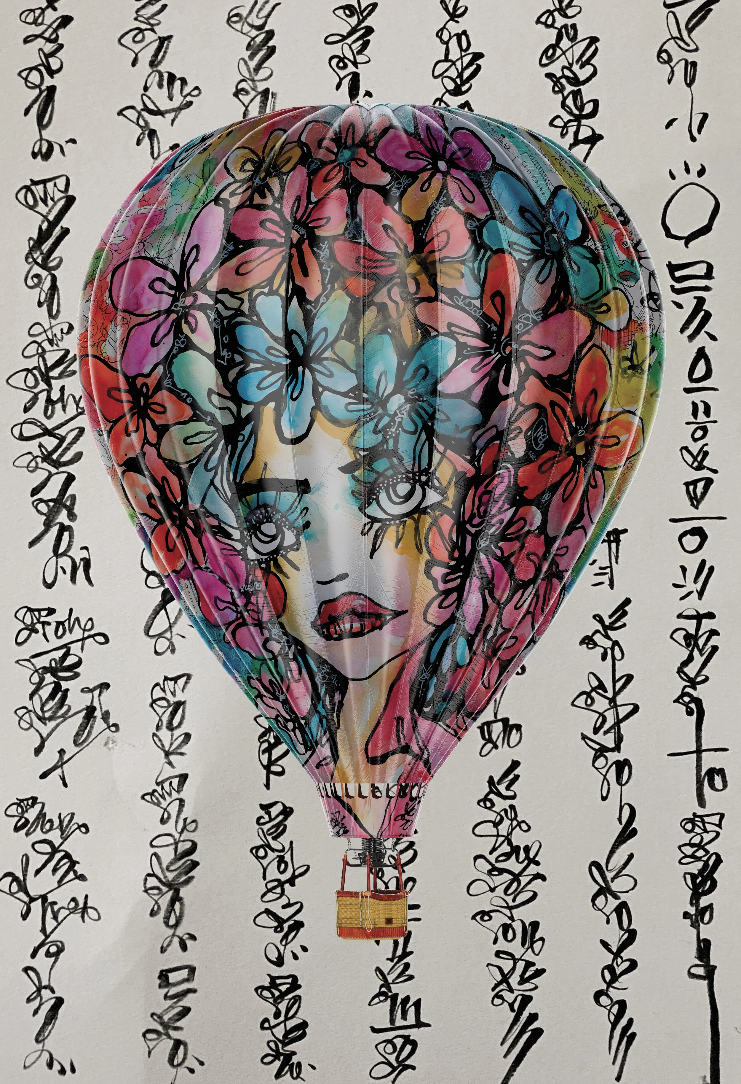 Source Code Five 2020 Sabet - 13" x 19" Limited Edition Hand Embelished Gicleè Signed by Sabet 2020