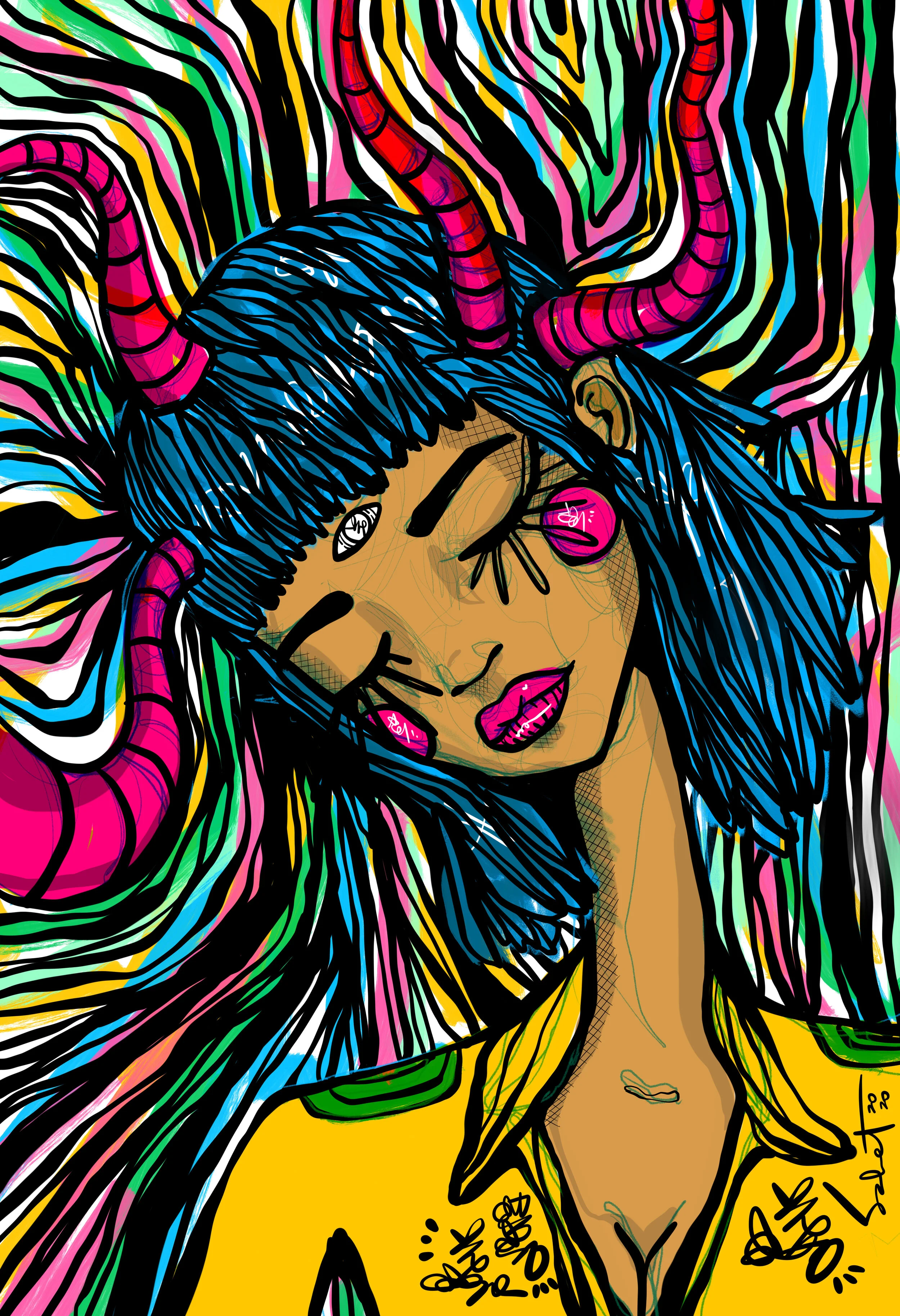 Source Code 6 2020 Sabet - 13" x 19" Limited Edition Hand Embelished Gicleè Signed by Sabet 2020