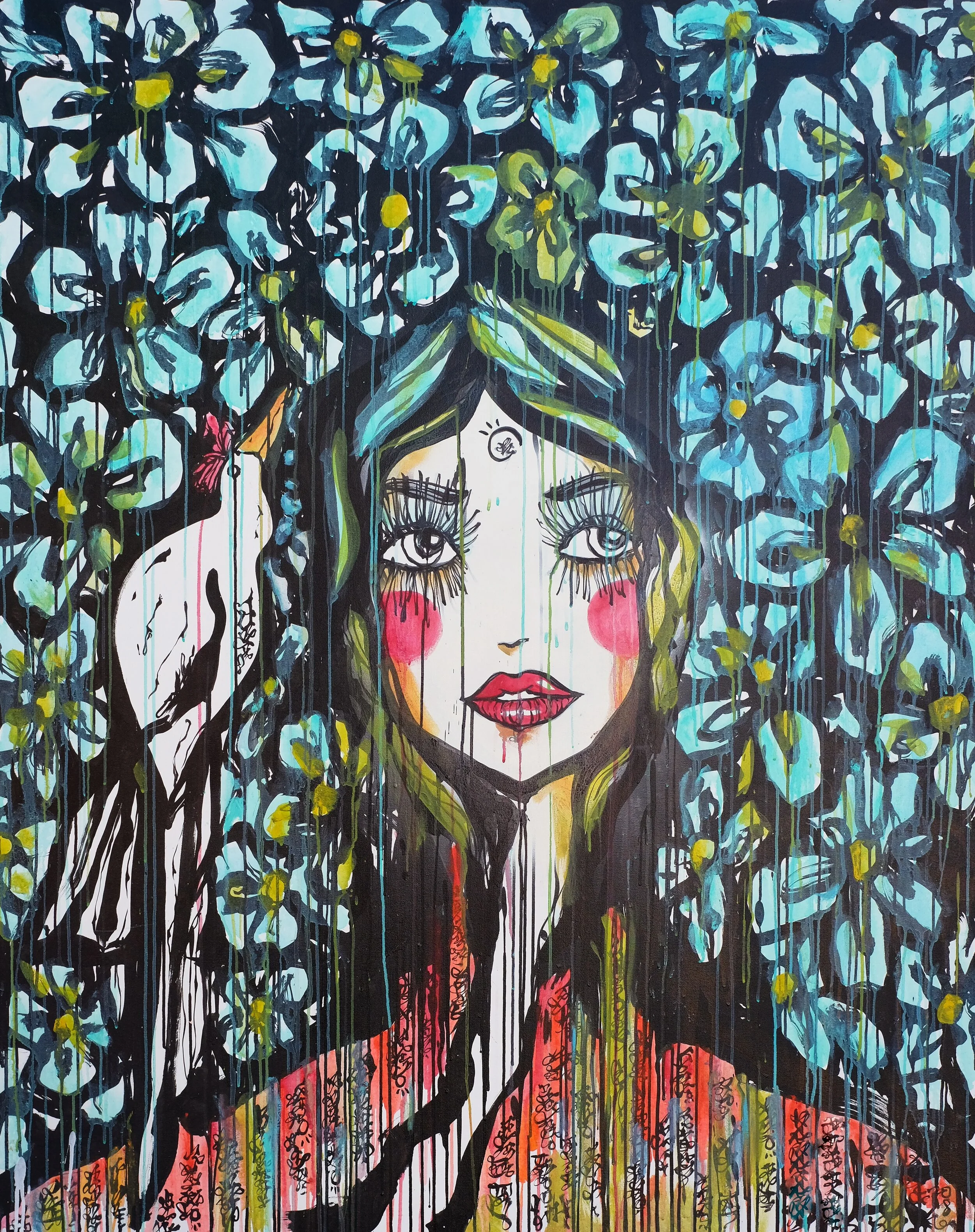 Eternal Youth 2020 Sabet -  13" x 19" Limited Edition Hand Embelished Gicleè Signed by Sabet 2020